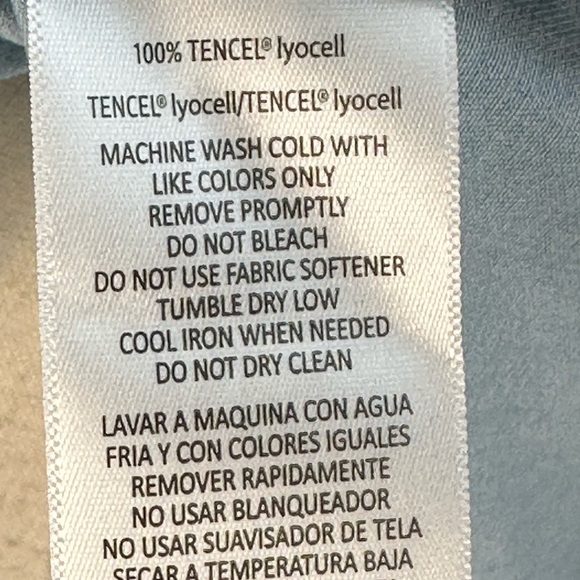 Calvin Klein Jeans Short Sleeve Collared Button Down Shirt - Light Blue - size M - Picture 7 of 12